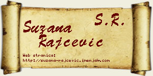 Suzana Rajčević vizit kartica